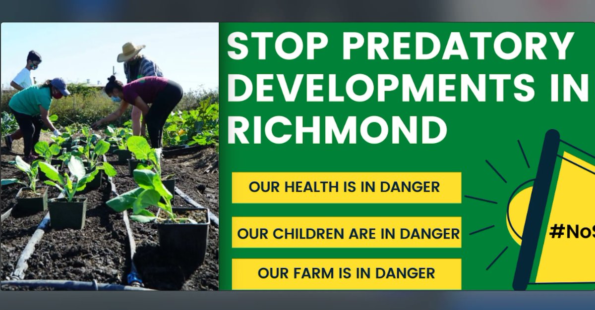 NewEconomics's tweet photo. Another predatory developer, @PanattoniTweets is planning to destroy community health in Richmond, CA. Join @UrbanTilth, @JT_OurRichmond, @CJAOurPower in saying NO to this short-sighted development &amp; put community health first 📢📢📢 https://t.co/5Zkxxw3bJ0

#NoShade https://t.co/Td9dmabfGS