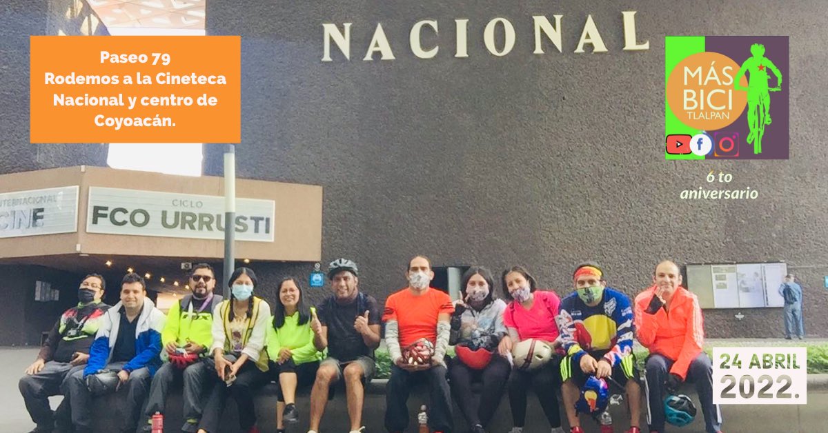 Visitando la Cineteca Nacional y el Centro de Coyoacán.
24 de abril de 2022.
Nos vemos en Mayo.