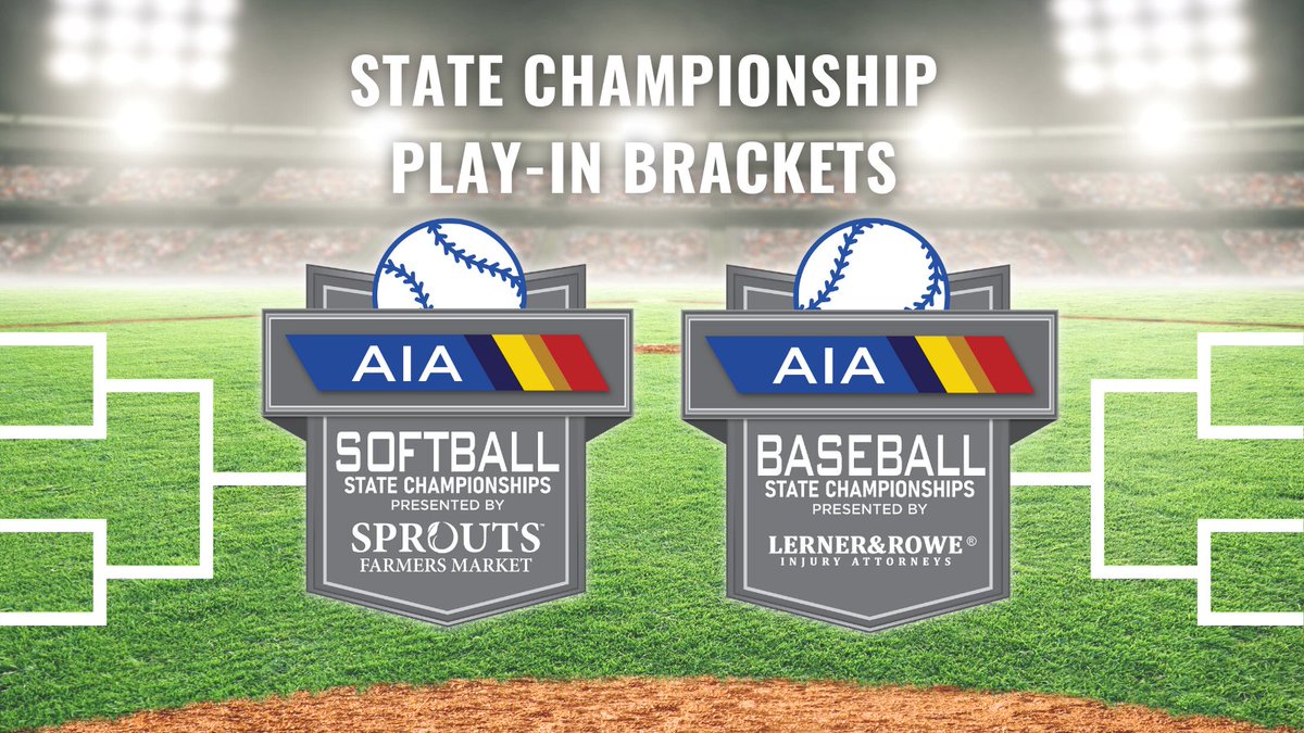 AZPreps365's tweet photo. 🚨 Softball and Baseball State Championship Play-In Brackets are now live.
📲 Find all matchups below:  
🥎 Softball Play-Ins: https://t.co/bVBKx2GVZQ
⚾️ Baseball Play-Ins: https://t.co/XlNKpu8HiR https://t.co/qzGHOVZFUy
