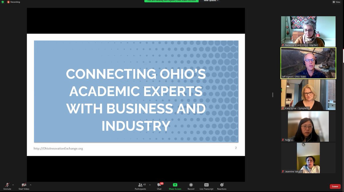 Symplectic's tweet image. Jeff Agnoli @jagnoli introduces the thinking behind 
@OIEXInnovate: &quot;Industry should not have to struggle to find expertise for access to resources at higher education.&quot; #NORDP2022
