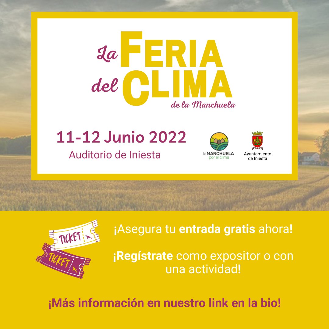LMxClima's tweet photo. 👉🏽Expositor de @redtomatospain junto a @lalibelulayogaypermacultura - Comida de agricultura que enriquece el medioambiente y salud, ¿qué se puede pedir más? 🍅

➡️ No te lo pierdas y asegúrate ahora tu entrada gratuita para La Feria del Clima de la Manchuela (link en nuestra bio) https://t.co/29Pph1zuug
