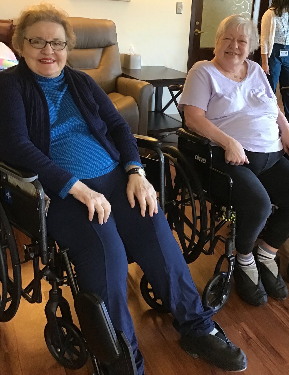 Renaissance residents had a great time #tapdancing with Melissa from #ActiveforLifeFitness. Everyone had so much fun learning and performing the choreography. Melissa created tap shoes that residents wear over their own shoes. #fitness #fun bit.ly/36P0HZz #fitness #fun