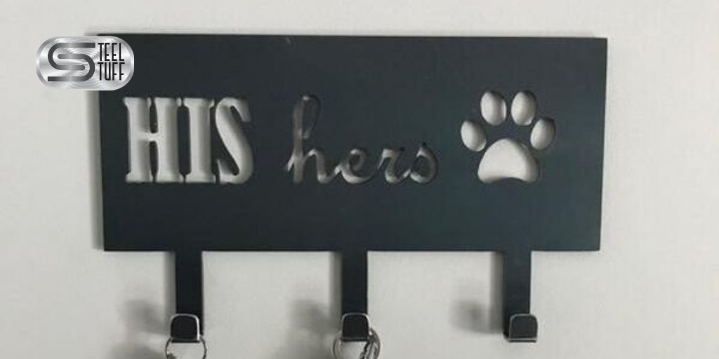 SteelStuff4U's tweet photo. Keyholders don't always have to be generic and boring; they can be sentimental and made to fit the aesthetic of your area! Include your fur babies in a silly way since they are a part of the family!

#keyhooks #steelkeyhooks #customsteeldecor #steeldecor 

https://t.co/hQbLOqNnBL https://t.co/b3sofU3Ysn