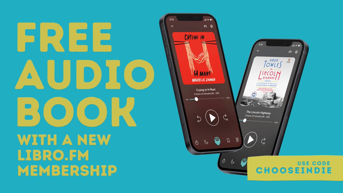 #IndieBookstoreDay is just once a year, but when you sign up for Libro.fm, you support your favorite bookstore on a monthly basis. 💥 Use code CHOOSEINDIE on a new monthly membership and we’ll give you a bonus audiobook! libro.fm/membership?mp=…