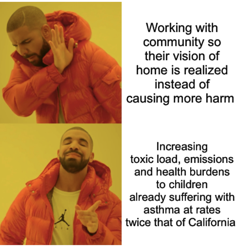 JT_OurRichmond's tweet photo. Don’t destroy our farm! Don’t pollute our community! We DEMAND that @PanattoniTweets RESPECT the vision our community has for land and development in North Richmond. #NoShade on our health or our futures! https://t.co/0QvRNvUWTT