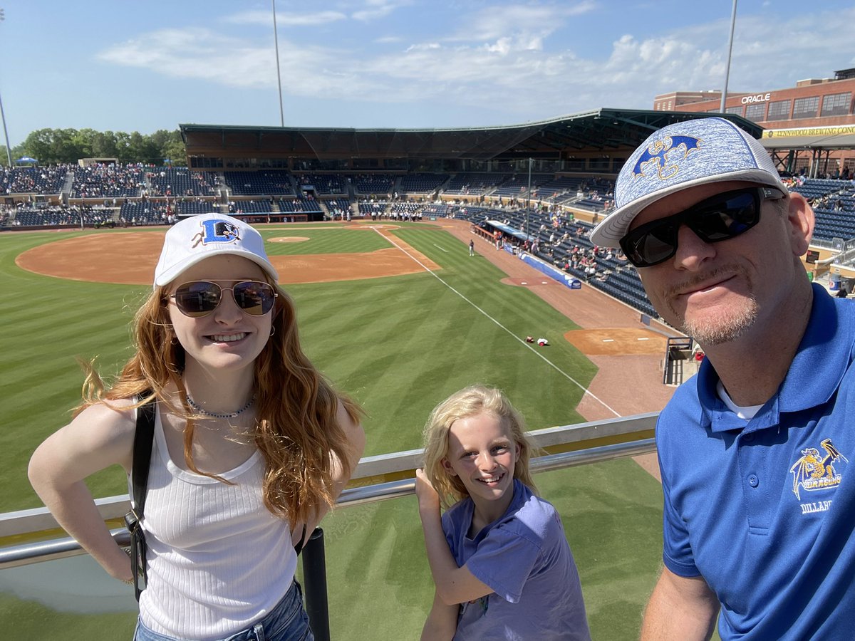 DillardBBall's tweet photo. Enjoyed a beautiful day at the @DurhamBulls game with my girls! And #woolebull too, of course
#durhambullseducationday https://t.co/nzfBYgPk4W