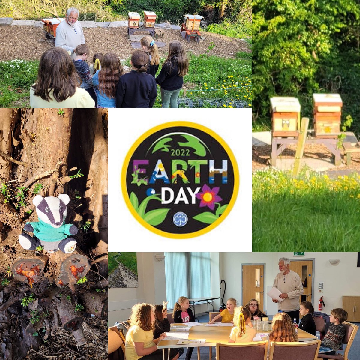 SJACNorthYouth's tweet photo. Well done to @HolywellSjac who this evening celebrated Earth Day by inviting Bee Keeper Keith to Division. Badgers learnt about the importance of Bees as Keith showed them the hives at St Peter’s Church 🐝 https://t.co/aZ30SkZA2M