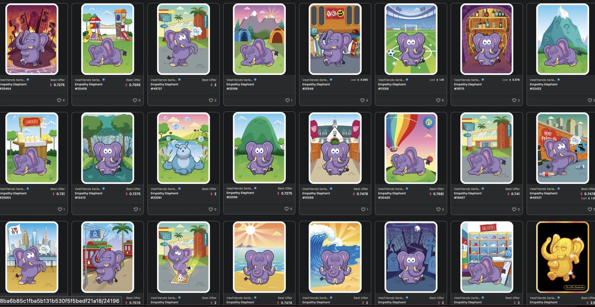 The Empathy Elephant I pulled is the only elephant that's a hippo lmao what is going on <a href="/garyvee/">Gary Vaynerchuk</a> 

s/o <a href="/saintsonso/">sonso (🐥,🪱)</a> for pointing this out 😂