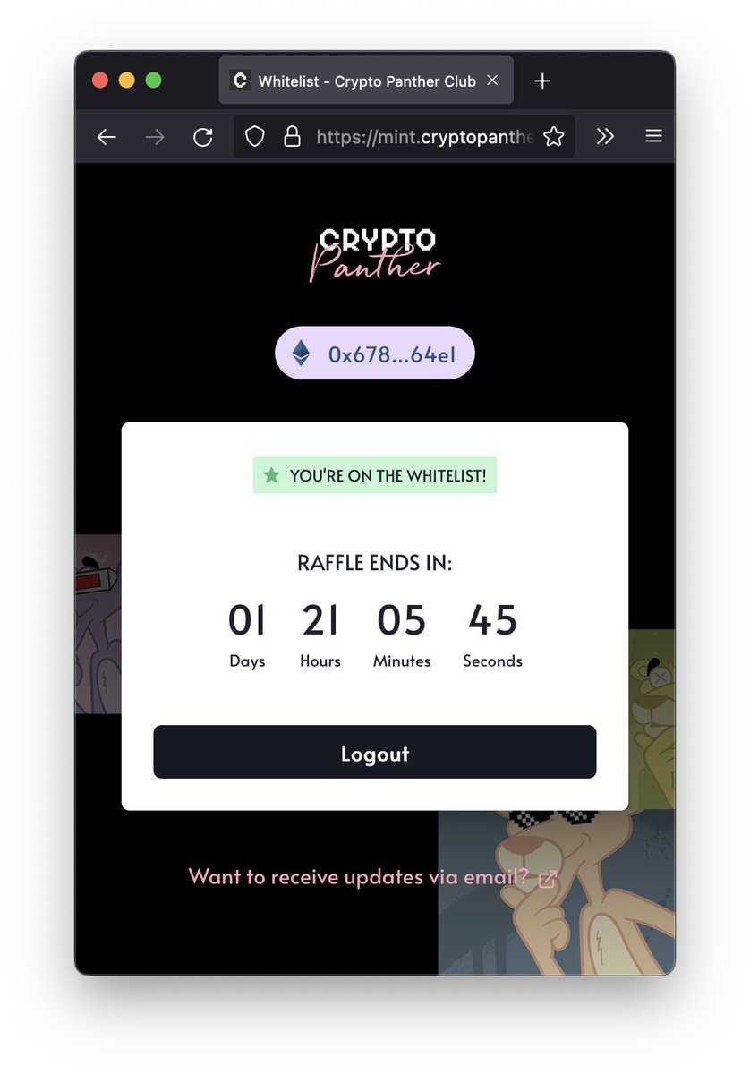 Did you already connect your wallet for pre-sale? 🎟️ 

Less than 2 days left! 🚀

#NFTCommmunity #NFTartist  #NFTdrops #NFTWhitelist