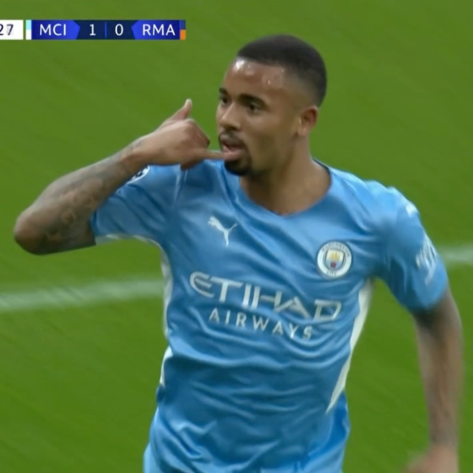 ESPNFC's tweet image. GABRIEL JESUS CAN'T STOP SCORING!

IT'S 2-0 FOR MAN CITY AGAINST REAL MADRID!