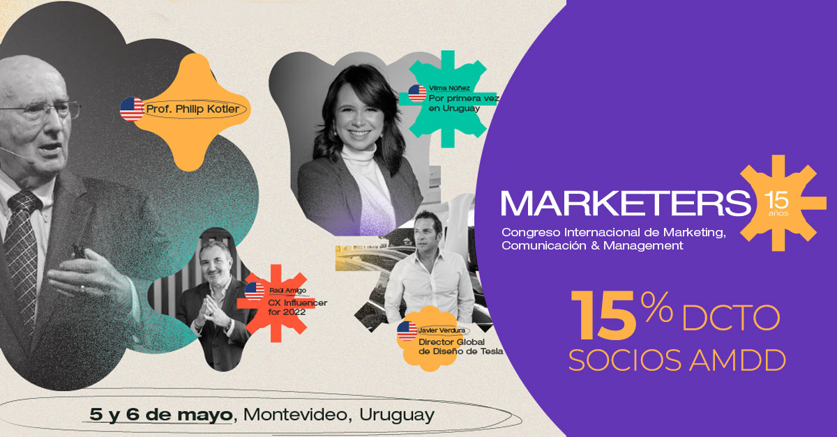 AMDDChile's tweet photo. #AMDDInforma| @MarketersLatam ¡Faltan pocos días para el Congreso de Marketing más grande de la región! ¡Sé parte!: https://t.co/aXlrYn22ns https://t.co/WR5vjIJqVZ