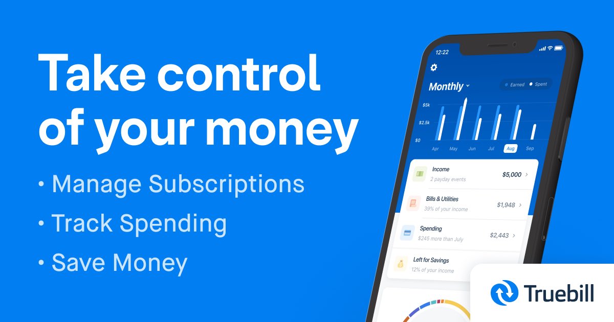 True_Bill_'s tweet photo. Take Control Of Your Subscriptions https://t.co/RkiyWx59mt #trubill https://t.co/XdAXXQLGDu
