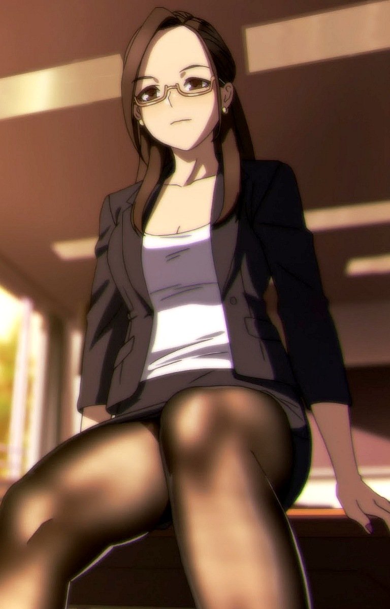 Anime Pantyhose #1361: Okuzumi Yuiko (Miru Tights) being stylish