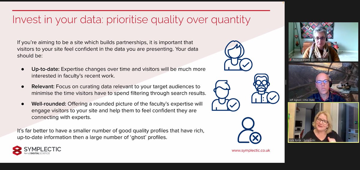 Symplectic's tweet image. Some tips from @katecbyrne for institutions thinking about developing a similar digital ecosystem to @OIEXInnovate #NORDP2022