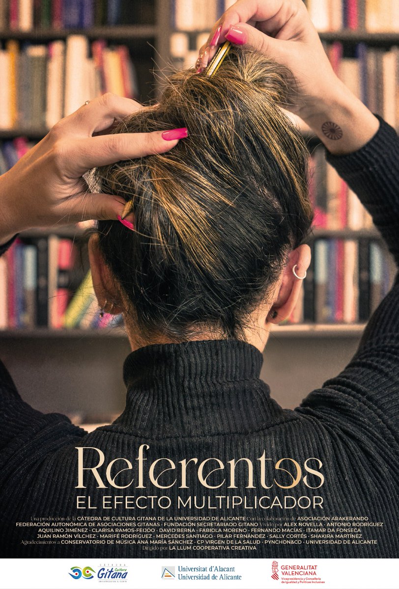 El viernes 29 de abril a las 19.00h la Cátedra de Cultura Gitana presentará el documental "Referentes. El efecto multiplicador" en la librería Pynchon &amp; Co (C. Segura, 22, Alicante).
Interesante documental que no os podéis perder.
#documental #referentes #inclusión #ua