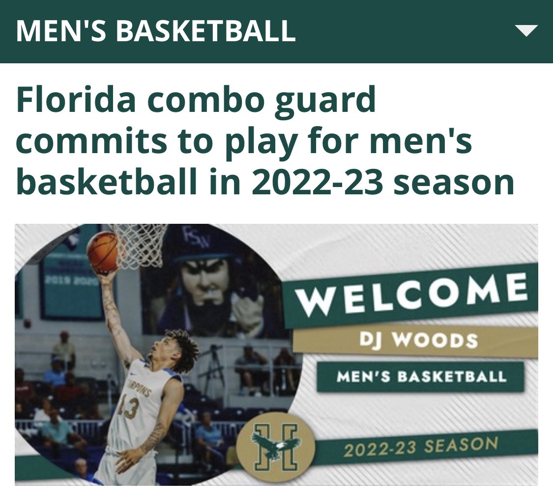 Congrats to 2022 DJ Woods on his commitment to Husson University! #RecruitSWFLHoops