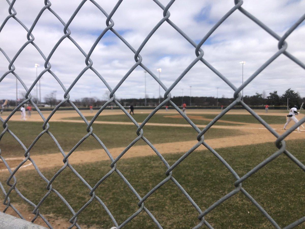 DanSchumacherAD's tweet photo. Sure is cold out here but @UWECBaseball is being played at Bollinger Field! #chilly #notspring #letswin https://t.co/MStG7FybGO