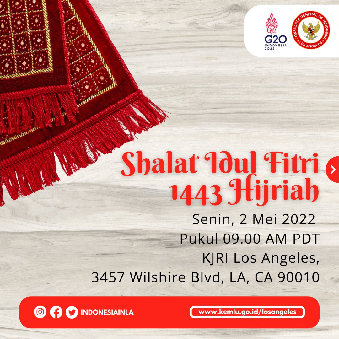 Indonesian Consulate in LA on Twitter "Tahun ini KJRILosAngeles akan