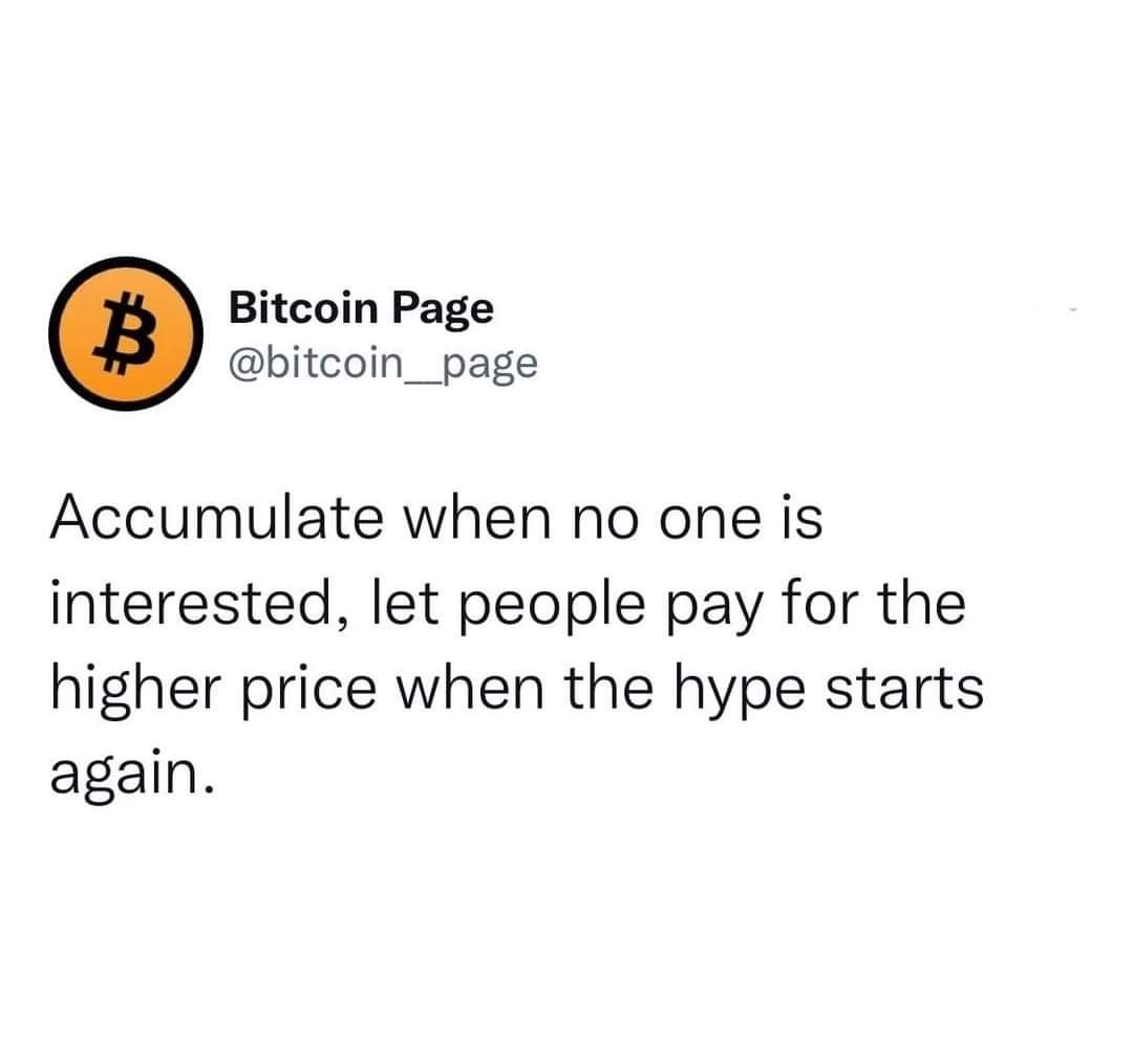 Cryptofilospr's tweet photo. 📣📣ACUMULE CUANDO NADIE ESTÁ INTERESADO, DEJE QUE LA GENTE PAGUE EL PRECIO MÁS ALTO CUANDO EL "HYPE" COMIENCE DE NUEVO. 📣📣 https://t.co/3VpZdNicGU