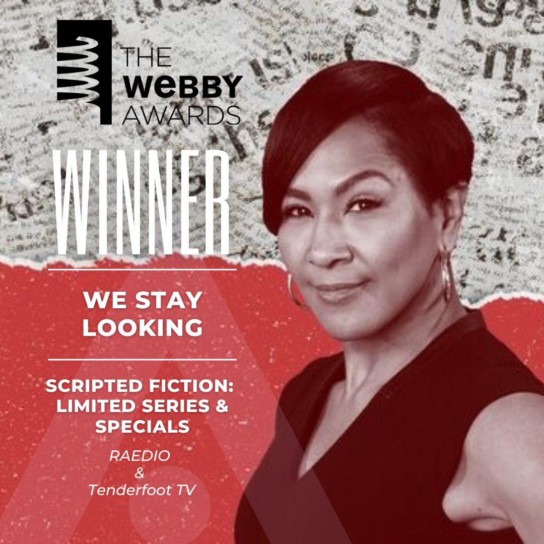 Raedio (@theraedio) on Twitter photo Back-to-back 🏆 @insecureHBO original podcast spin-off, #WeStayLooking just won a Webby for Best Scripted Fiction: Limited Series/Special podcast! bit.ly/WeStayWebby 
#AudioEverywhere Back-to-back 🏆 @insecureHBO original podcast spin-off, #WeStayLooking just won a Webby for Best Scripted Fiction: Limited Series/Special podcast! bit.ly/WeStayWebby 
#AudioEverywhere