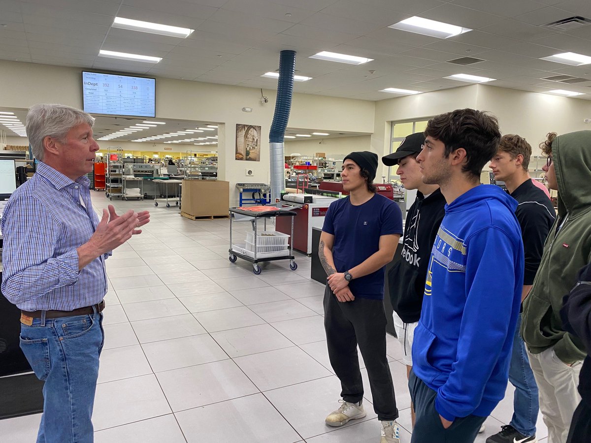 NCCC's tweet photo. NCCC Business and Innovation Club took a trip to Pittsburg on Friday, April 22nd to speak with local businesses and tour Pittsburg State School of Business. Thank you to Mpix and Block22 for speaking with our students and giving them a tour. 

#SHOknowssuccess https://t.co/VcBdan96qy