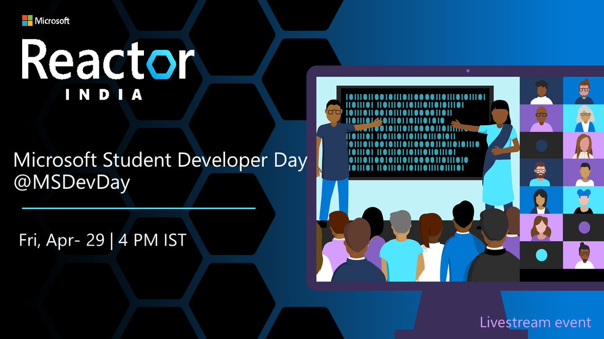 MSFTReactor's tweet image. Monthly #MSDevDay with @vivek_sridhar empowers students to share their learnings 🎒 

We&apos;re excited to launch it 1st at Reactor India with @Akansha2001 @travelcodingcat @_TauqeerAhmad @tina_popli @Frenzyritz13 @bhavesh_suneja @DevanshYtweets @AniketKSinha: msft.it/6015whdSU