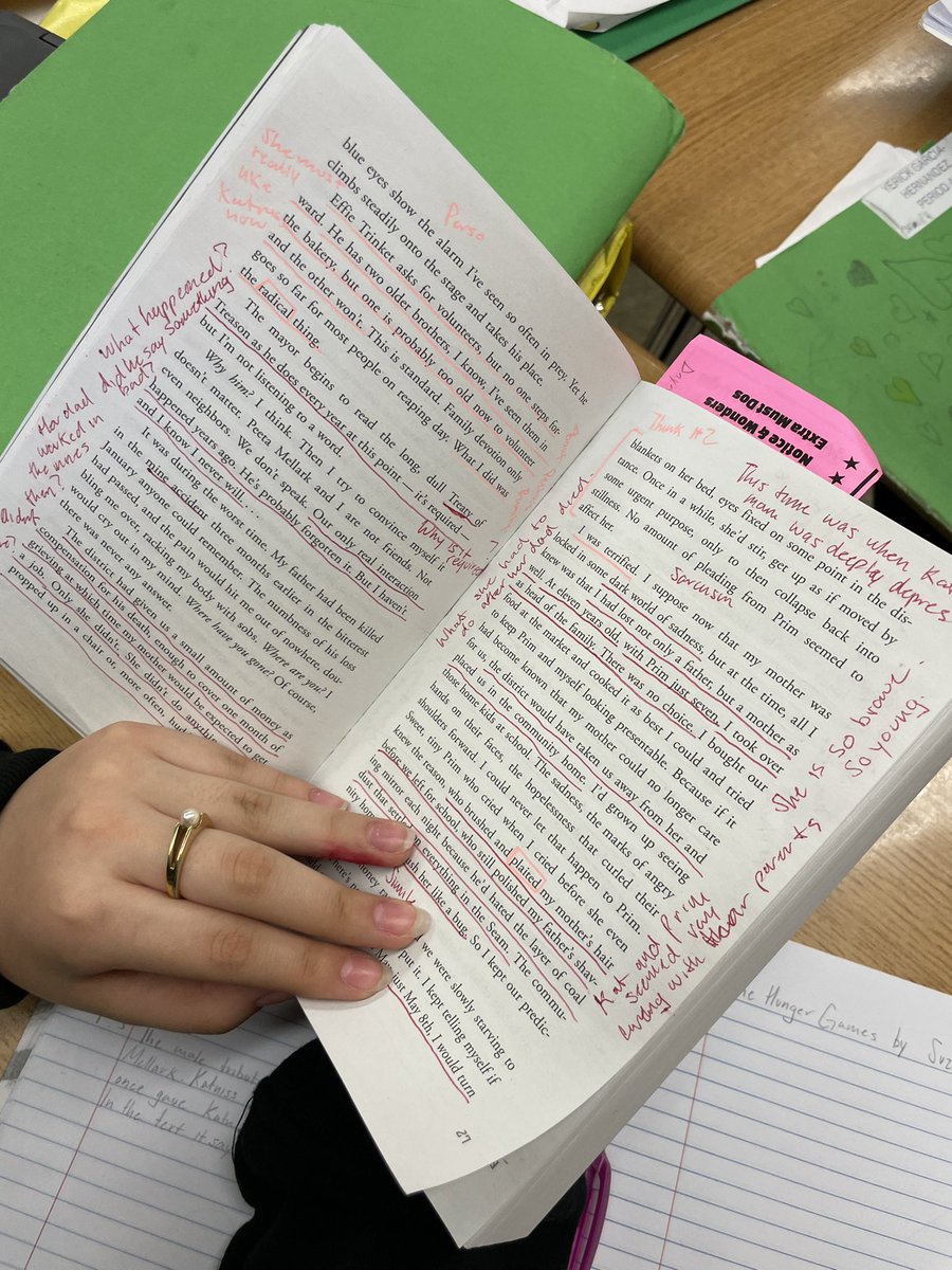 146reads1's tweet photo. Thanks to Mrs Kirchman for inviting me in to work with her learners on how to take their awesome annotations and turn them in to #thoughtnotes I can’t wait to see what they come up with for the next grouping of chapters @studysync  #studysyncinaction @GompersD86 https://t.co/Vh9EBxchhf