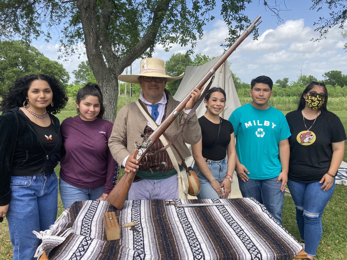 <a href="/HonorMilby/">Milby History Honor Society</a> History Honor Society students went to the Battle of San Jacinto reenactment and learned about the Navy and Tejano soldiers role in helping the Texans win.