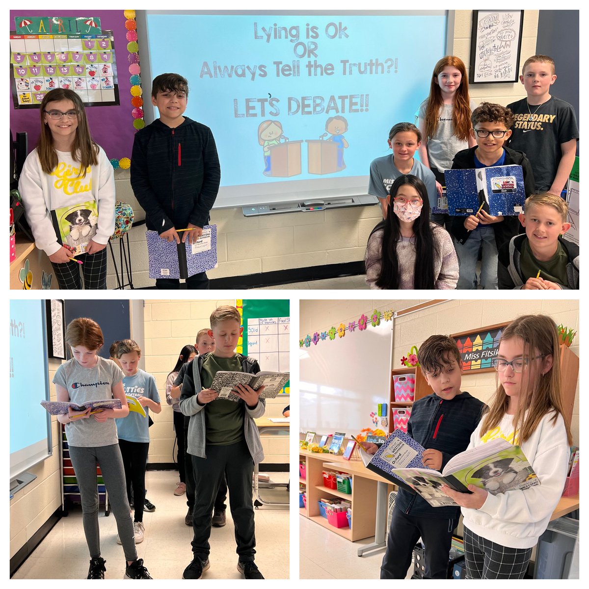MTEGrade5's tweet photo. Is it ok to lie depending on the situation OR is the truth the truth no matter what?! @MTEGrade5 took sides and debated their opinions today! 👩🏻⚖️🧑🏼⚖️📓@BookwormsRW #curriculummatters #bscsd #futuredebaters https://t.co/cPtRsMEMYV