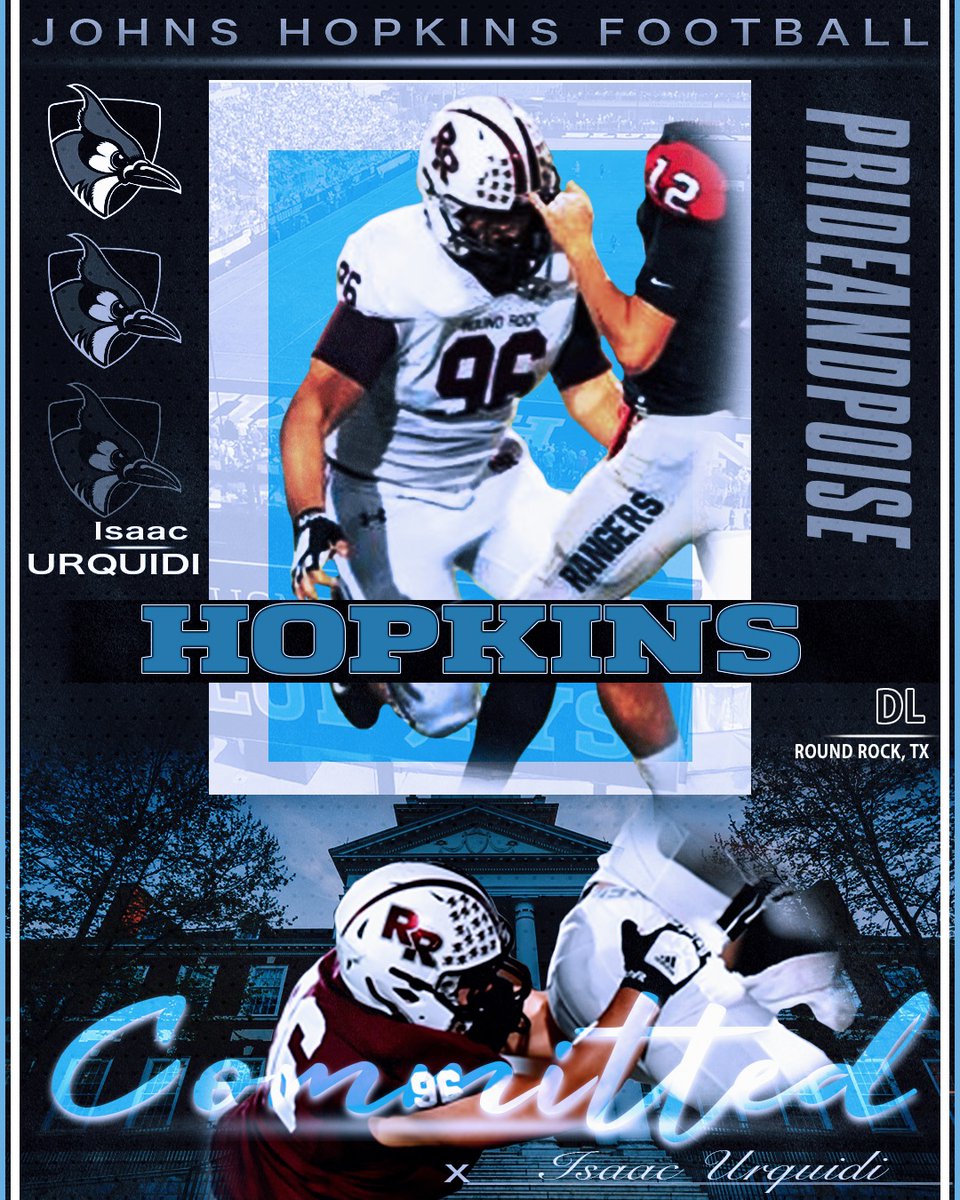 It's official! Thank you <a href="/RoundRockFB/">Round Rock Football</a> <a href="/cmoorefrog/">Cody Moore</a> <a href="/jeff_cheatham/">Jeff  Cheatham</a> <a href="/devan_8/">D.Walk</a> and Coach Eli for your support and pushing me to be better! Excited for what's to come! <a href="/JHU_Football/">Johns Hopkins Football</a>