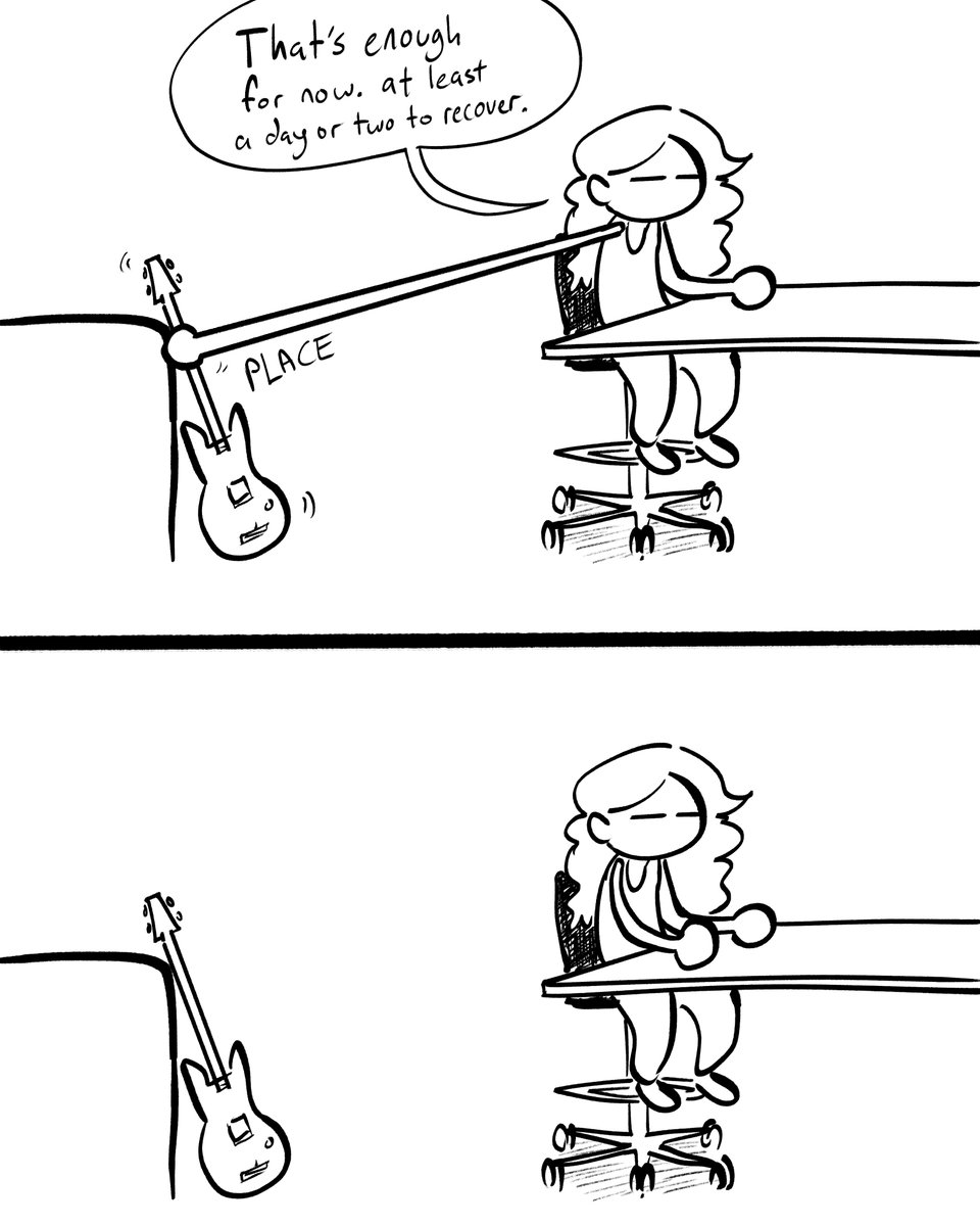 practicing bass 