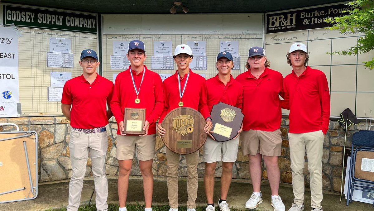 WSCC_Golf's tweet photo. Big week for the guys! Won by 7 shots to claim the District title! Next up is the National Championship in Joplin, Missouri https://t.co/FMKdZbx6fW