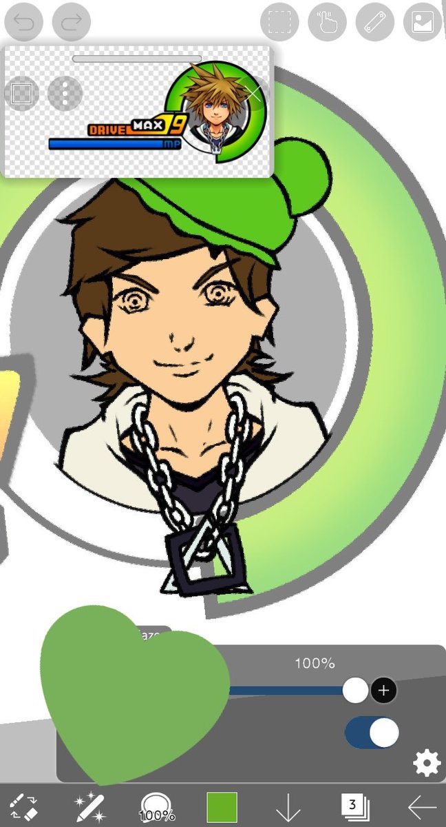 Kingdom Hearts self insert drawing / Dibujo de Auto inserción sobre Kingdom Hearts