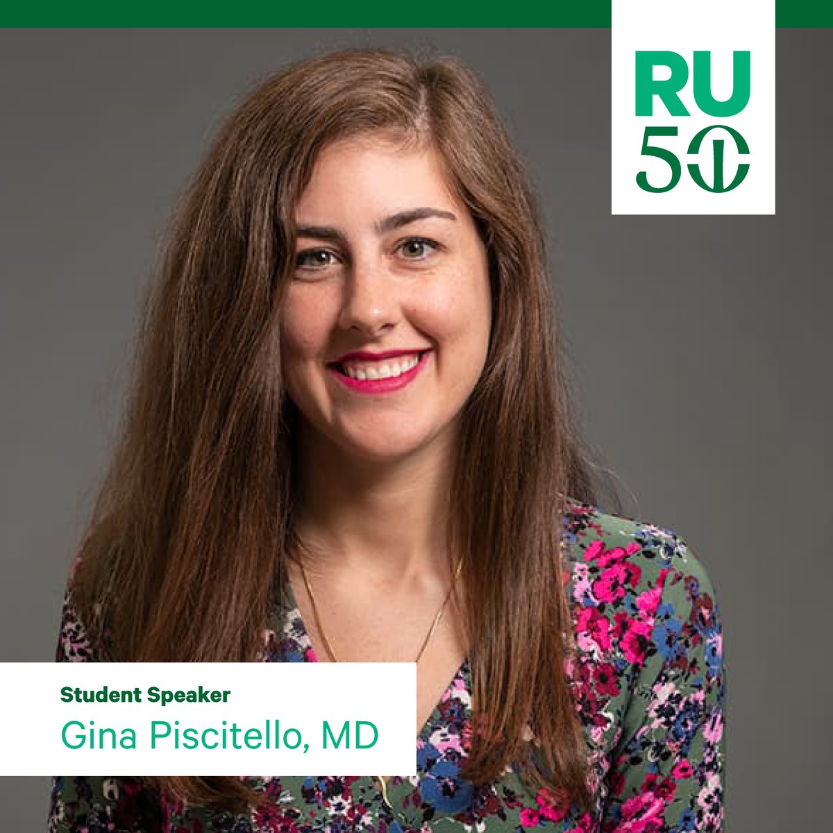 RushUniversity's tweet photo. Meet the #RushGrad2022 commencement student speaker — Gina Piscitello, MD. She holds the special distinction of being the first student to represent @RushGradCollege at #RushU’s commencement. Read her message to the #Classof2022 and more at https://t.co/FYYQE0NJdJ.
#RU50 https://t.co/YjP6cvlghZ