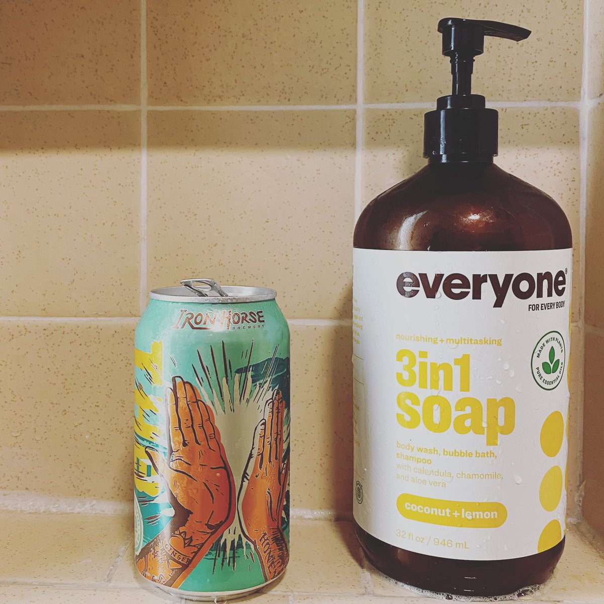 IronHorseBeer's tweet photo. Shower beerers, unite.
Tweet or message us your #aprilbeershowers moment to get the chance at your choice of garment for pre or post shower beerering from https://t.co/YPpTDr707X.
#aprilshowers #thebeerkind #highfivehefe #ironhorsebrewery #ellensburgwa #drinkwabeer https://t.co/0XJYkCqfuw