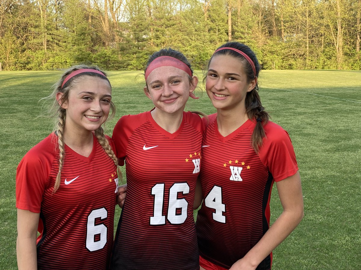 VizAthletics's tweet photo. JV Soccer goal scorers vs Westminster Mallory H Gabby R &amp; Sadie S @VizAcademy https://t.co/rG63ed3txk