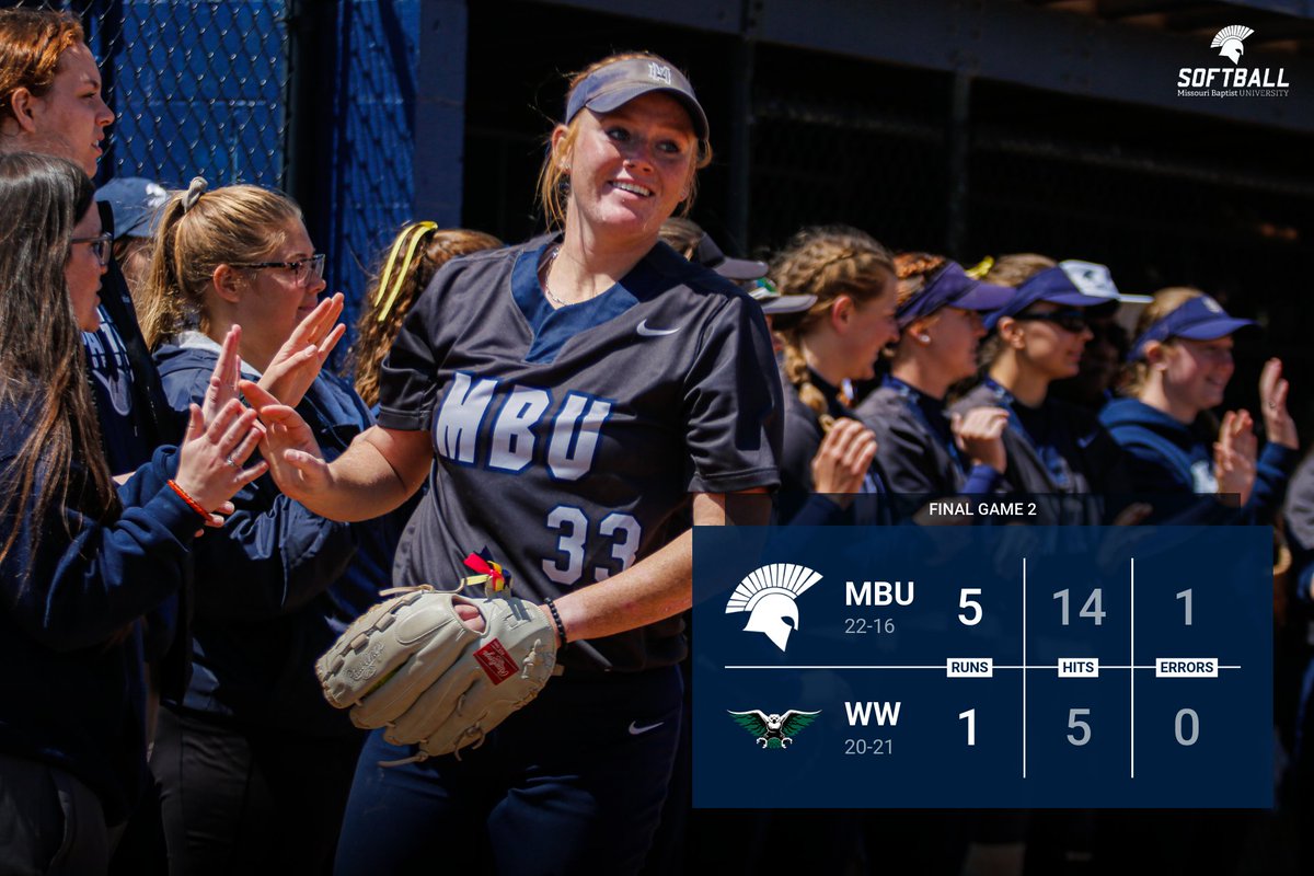 Needed two for the two-seed and the girls delivered a sweep of William Woods to lock it in heading into the AMC Championships. #SpartanUp