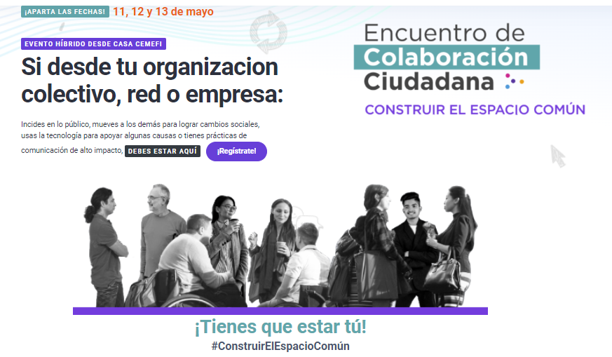 ¡Tú eres parte esencial del Encuentro de Colaboración Ciudadana!
📋 Regístrate: encuentro2022.mx/registro