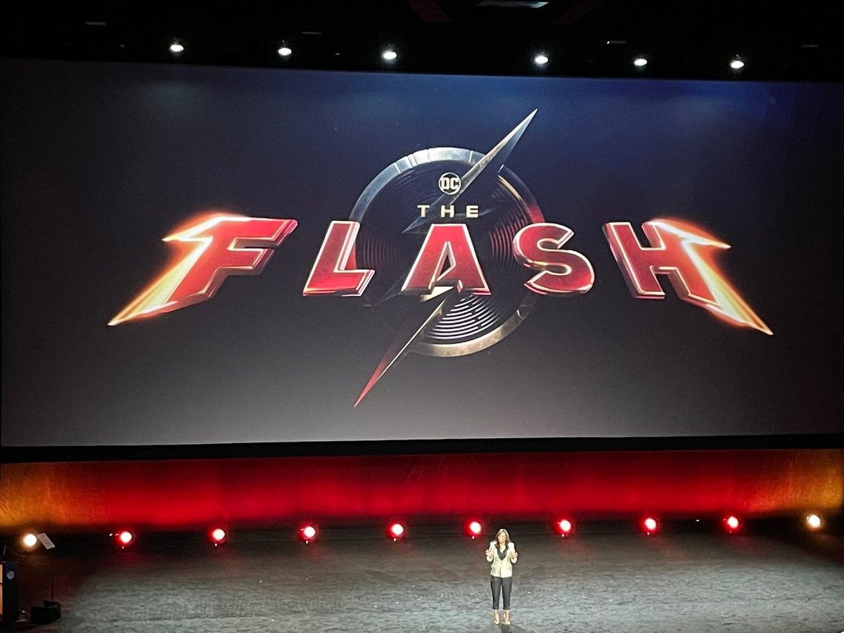 SiteBastidores4's tweet image. A logo de #TheFlash durante a apresentação na CinemaCon