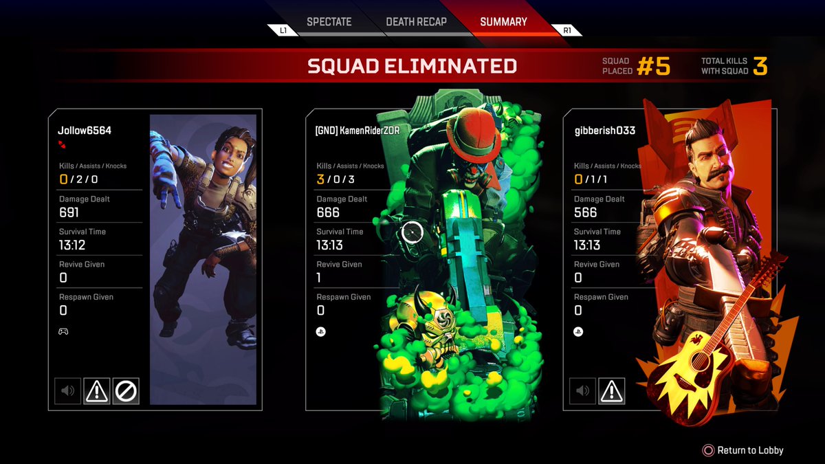 KamenRiderZOR's tweet image. 666 Damage
13:13 Time Lived
Eternally Cursed

#GeeksAndDorks #ApexLegends #PS4share