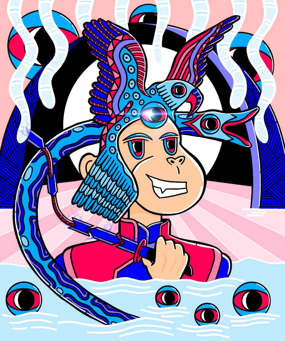 Pentasian's tweet photo. #pentasian! New #NFT by @simboliatt
Link: https://t.co/L9UH90GyU4
#NFTshill #nftdrop #NFTCommunity #bnb "Hossam Apes" @apesprofe X simboliatt 🐵🔵👁️🔴 Only : @pentas_io @Pentasian https://t.co/oHhRqXZNbF More : @apesprofe #nft #BNB #pentasian #pentasi… https://t.co/NMCoW0wQ4M