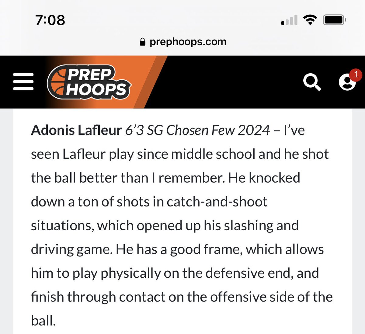 ⁦<a href="/AdonisLafleur/">Adonis Lafleur</a>⁩ was in the house this past weekend. Solid weekend all around.