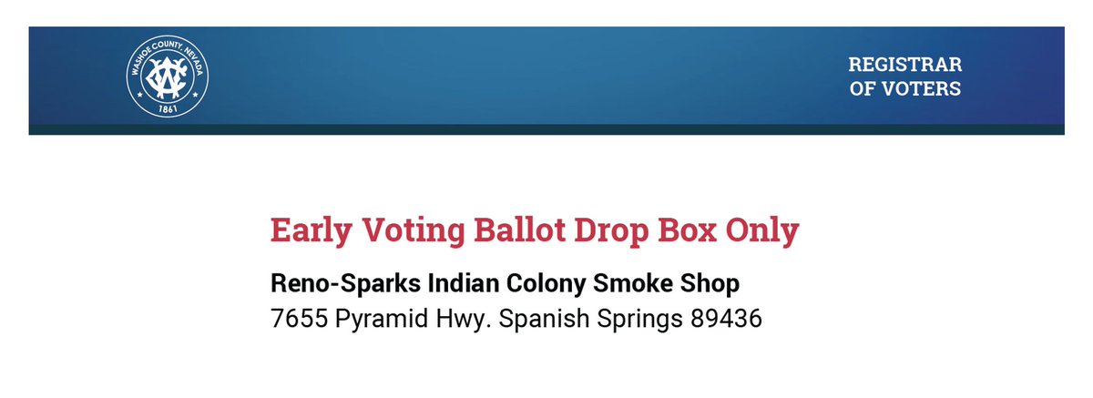 LetNevadaVote's tweet photo. #ICYMI, @washoecounty commission also approved an early #voting ballot drop box only at the Reno-Sparks Indian Colony Smoke Shop! #NativeVote #RespectBack #JusticeBack #LetNevadansVote #OurVoicesOurPower #WashoeCounty #ProtectTheVote #DefendOurDemocracy #EarlyVoting https://t.co/WVJ2Xzp2Ki