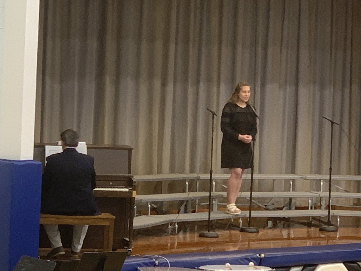 Tyra performs her state vocal selection “All My Trials.” Tyra will be at the State Music Festival on Saturday.