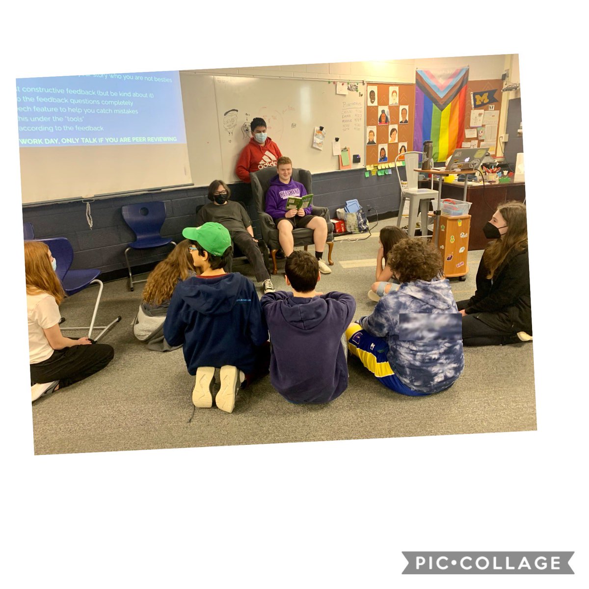 MiddleSaline's tweet image. ⁦@MsCollinsSMS⁩ , and this was before the bell rang!!! #readyforstorytime #sascompass #smslearn