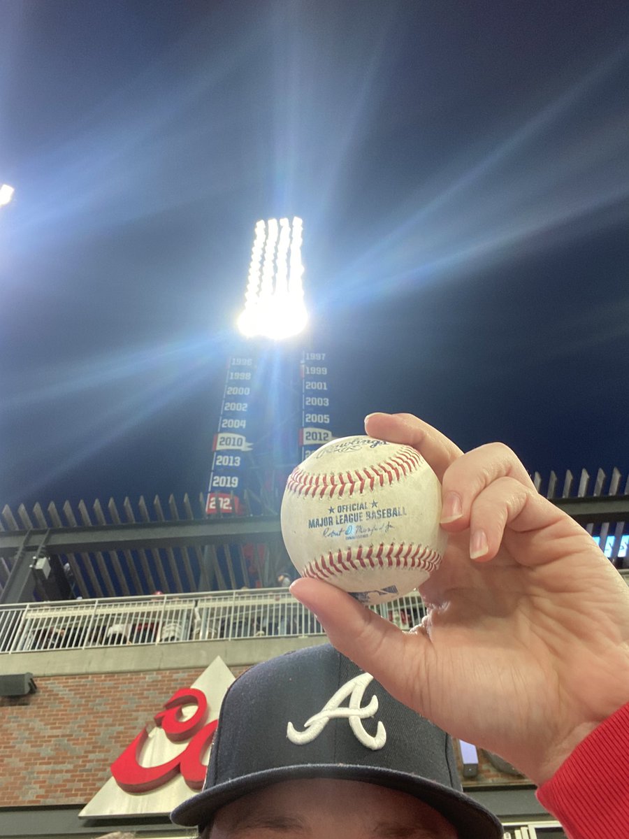 Hey <a href="/Braves/">Atlanta Braves</a> I got Demeritte’s first HR ball and gave it to a kid, is that good for something? 😅