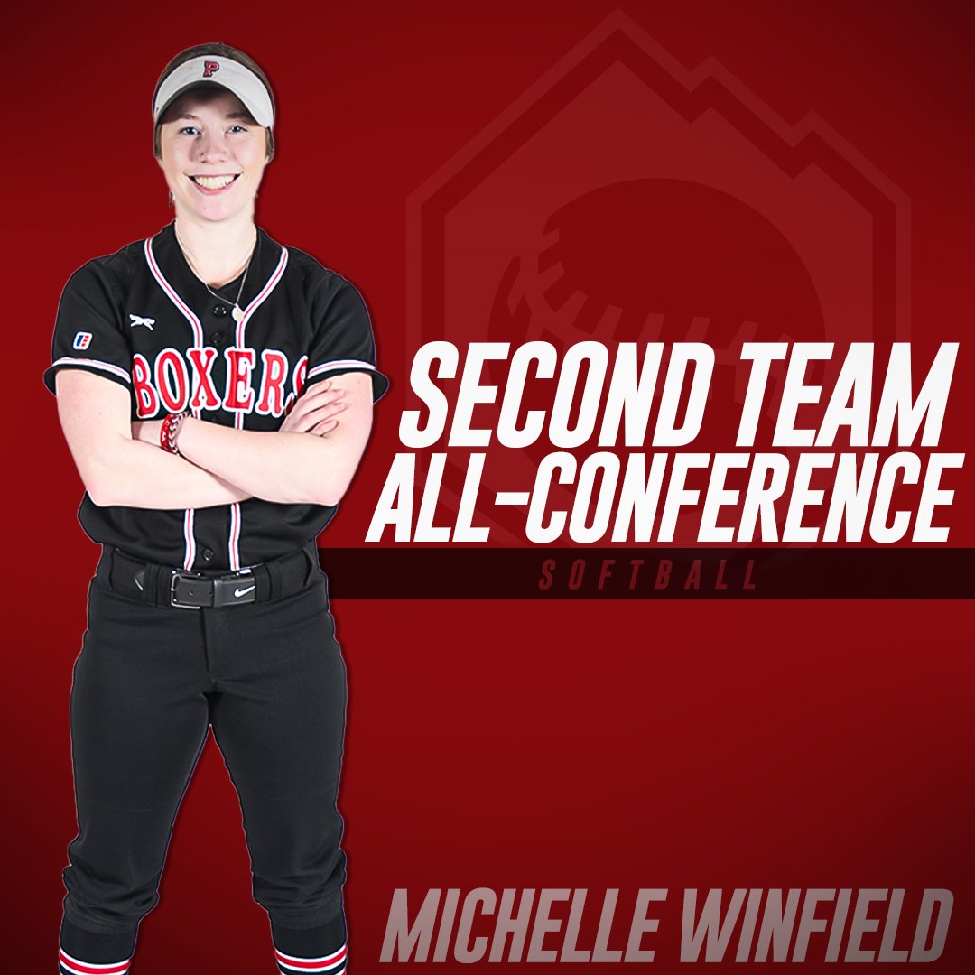 𝙎𝙀𝘾𝙊𝙉𝘿 𝙏𝙀𝘼𝙈 𝘼𝙇𝙇-𝘾𝙊𝙉𝙁𝙀𝙍𝙀𝙉𝘾𝙀

Michelle Winfield garners Second Team honors after hitting .344 and playing a stellar centerfield!

📰: bit.ly/36OC92K

#GoBoxers