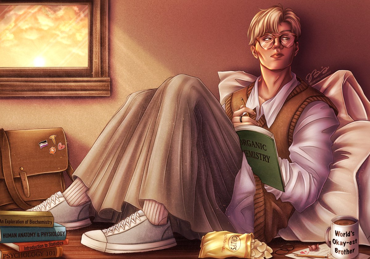 He likes how comfy skirts are for studying 🥰 #aaronminyard #aftg #allforthegame #thefoxholecourt
