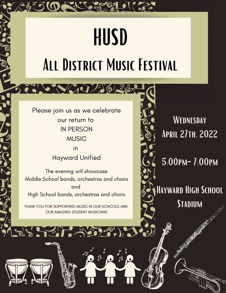 ochoamiddle's tweet photo. HUSD Music Festival on Wednesday 4/27, 5pm-7pm at Hayward High. Our Ochoa Bulldogs will be performing. Come and show your support! @HaywardUSD https://t.co/hmt8UcMDBK