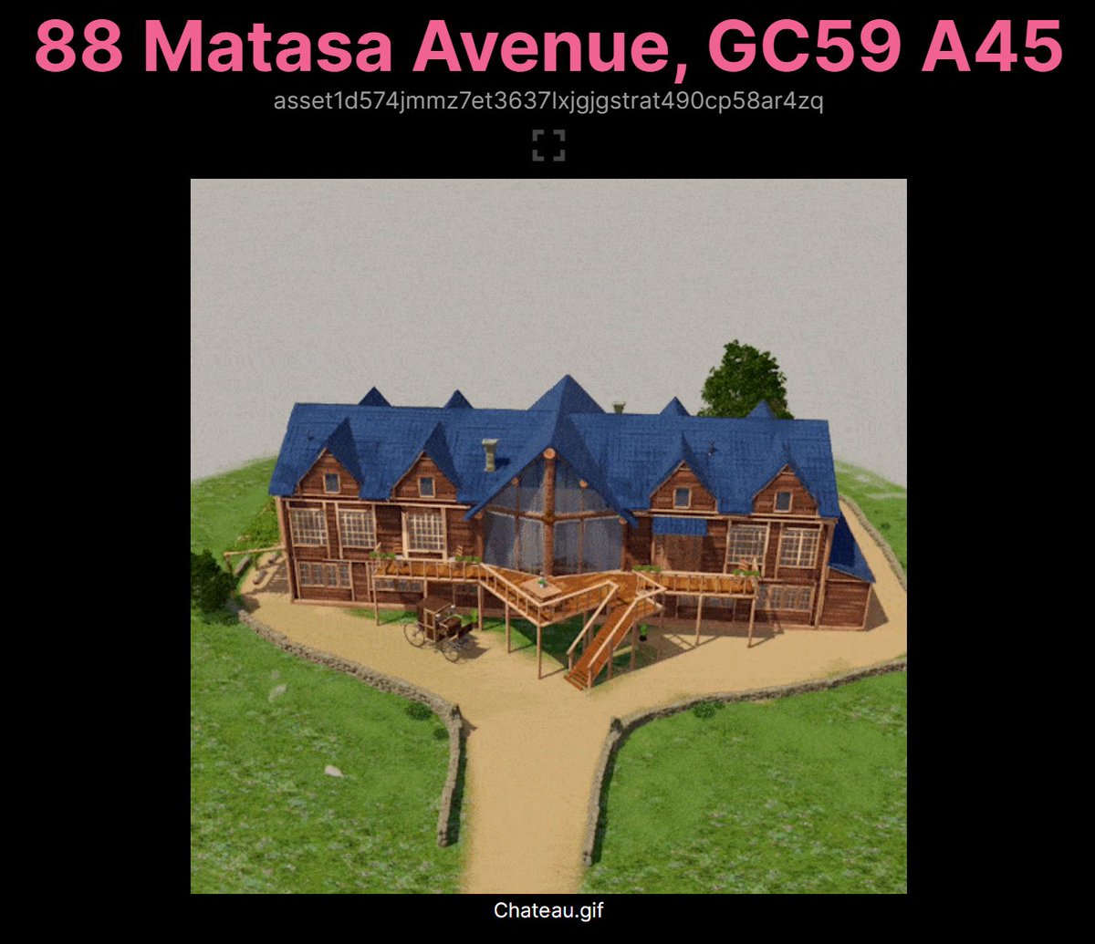 kongsynft's tweet photo. 1/19
new alpha on cabin rarities and addresses! 🧵

let's dive in to this by walking through and explaining everything in the attached Chateau - located on 88 Matasa Avenue, GC59 A45. https://t.co/dHESXvdy1R